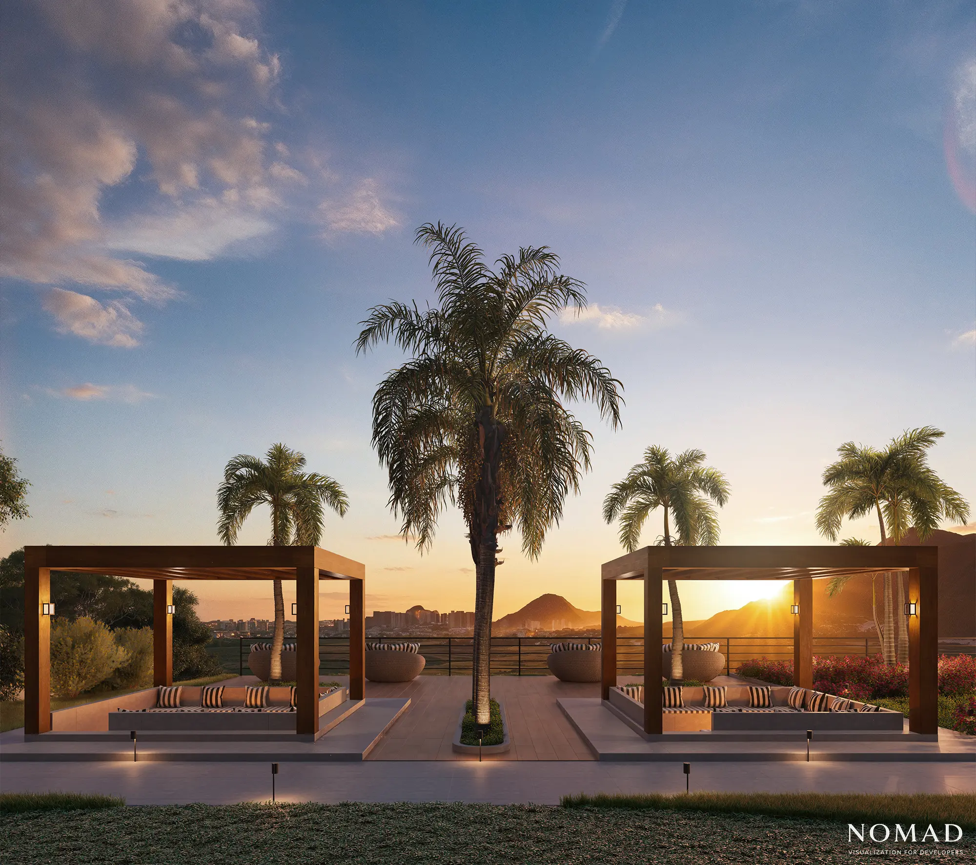 Renderização externa de empreendimento imobiliário 06