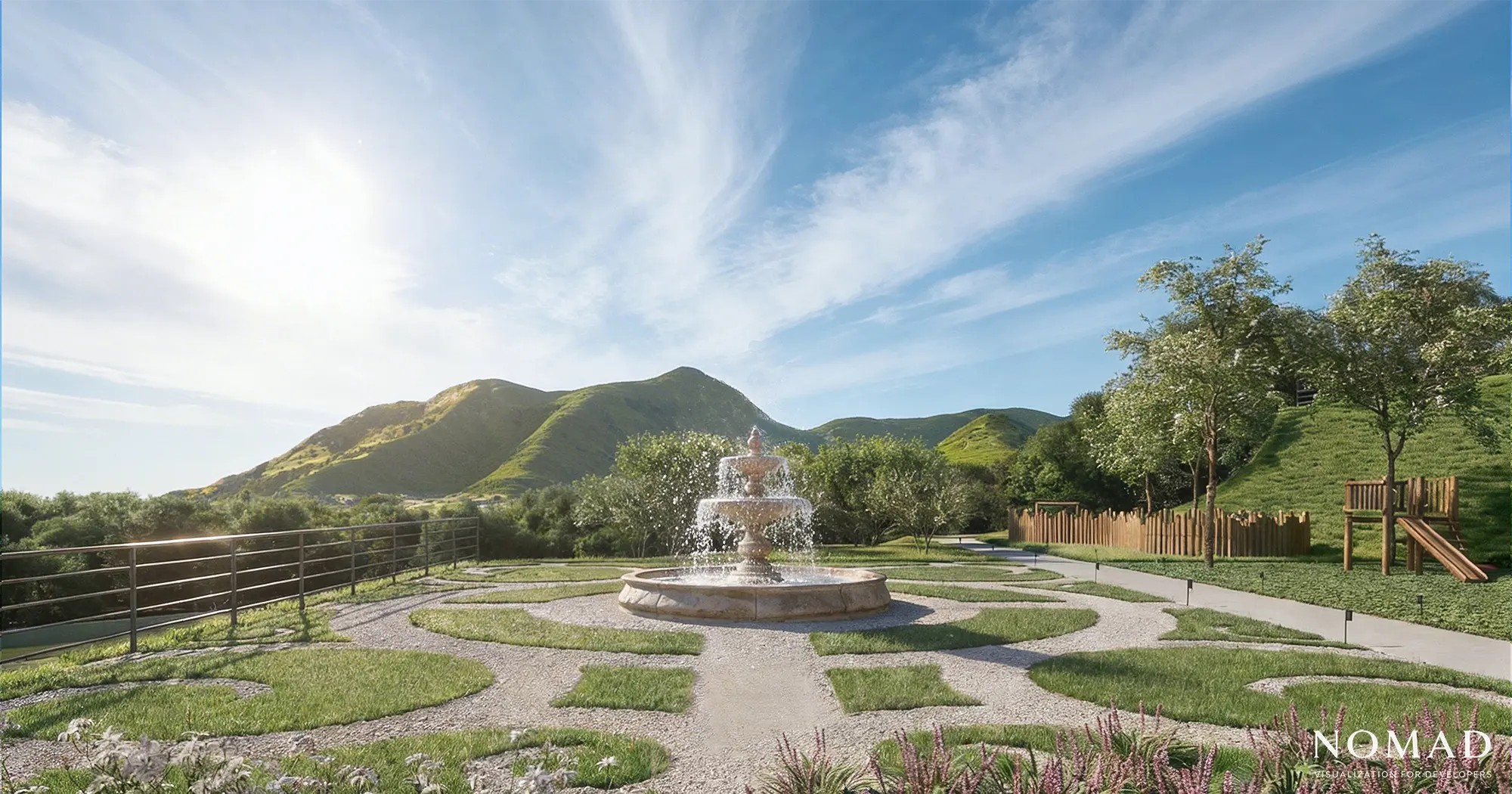 Renderização externa de empreendimento imobiliário 10